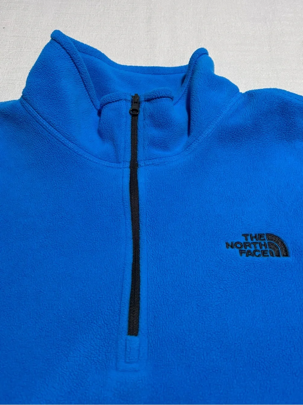 Men’s The North Face Fleece 1/4 Zip Pullover Sweater | Blue | Size XL